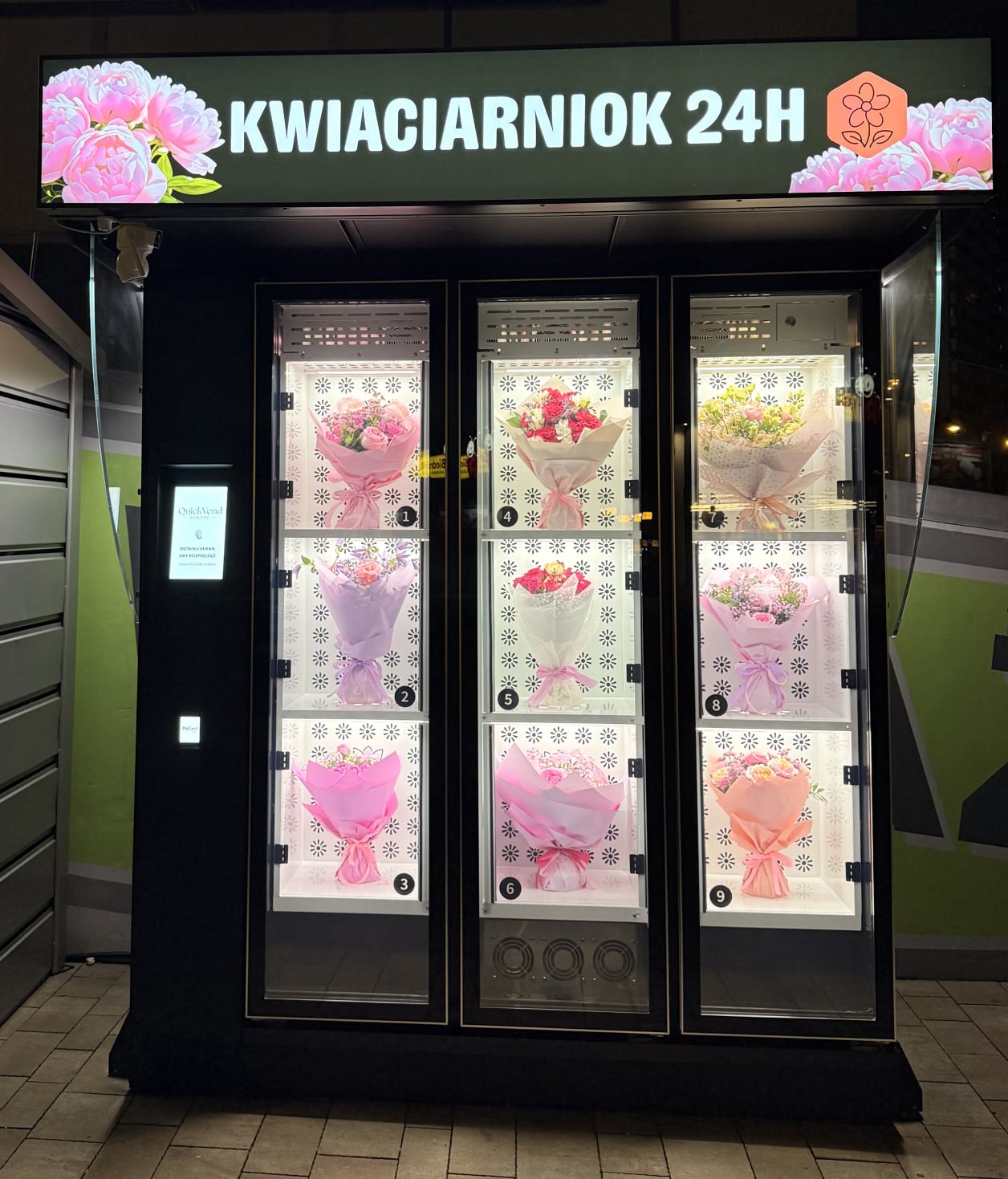 Kwiatomat Katowice Kwiaciarniok 24h